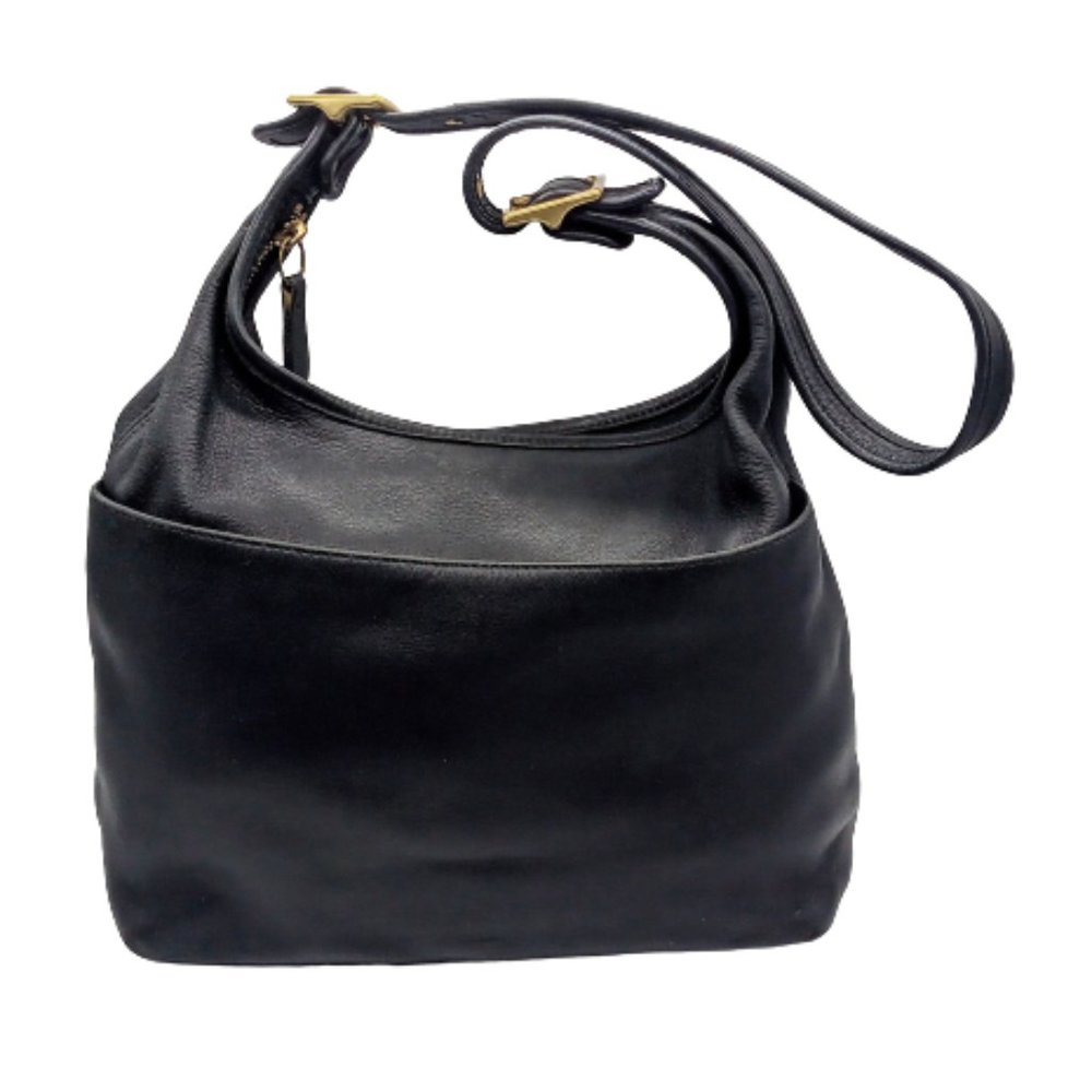 Vintage Coach Black 9058 Legacy Hobo Leather Shoulder Bag
